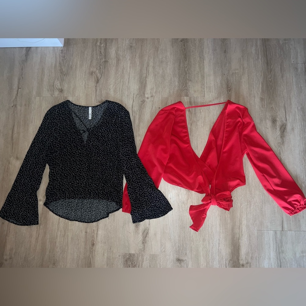 Bundle of 4 dressy fall/winter blouses - Alter’d State, Forever21